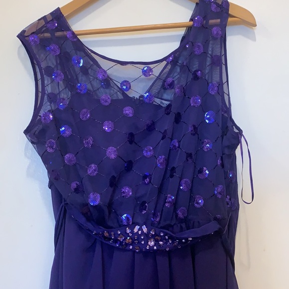 Ricki’s size 16 purple/blue party dress - Picture 2 of 3